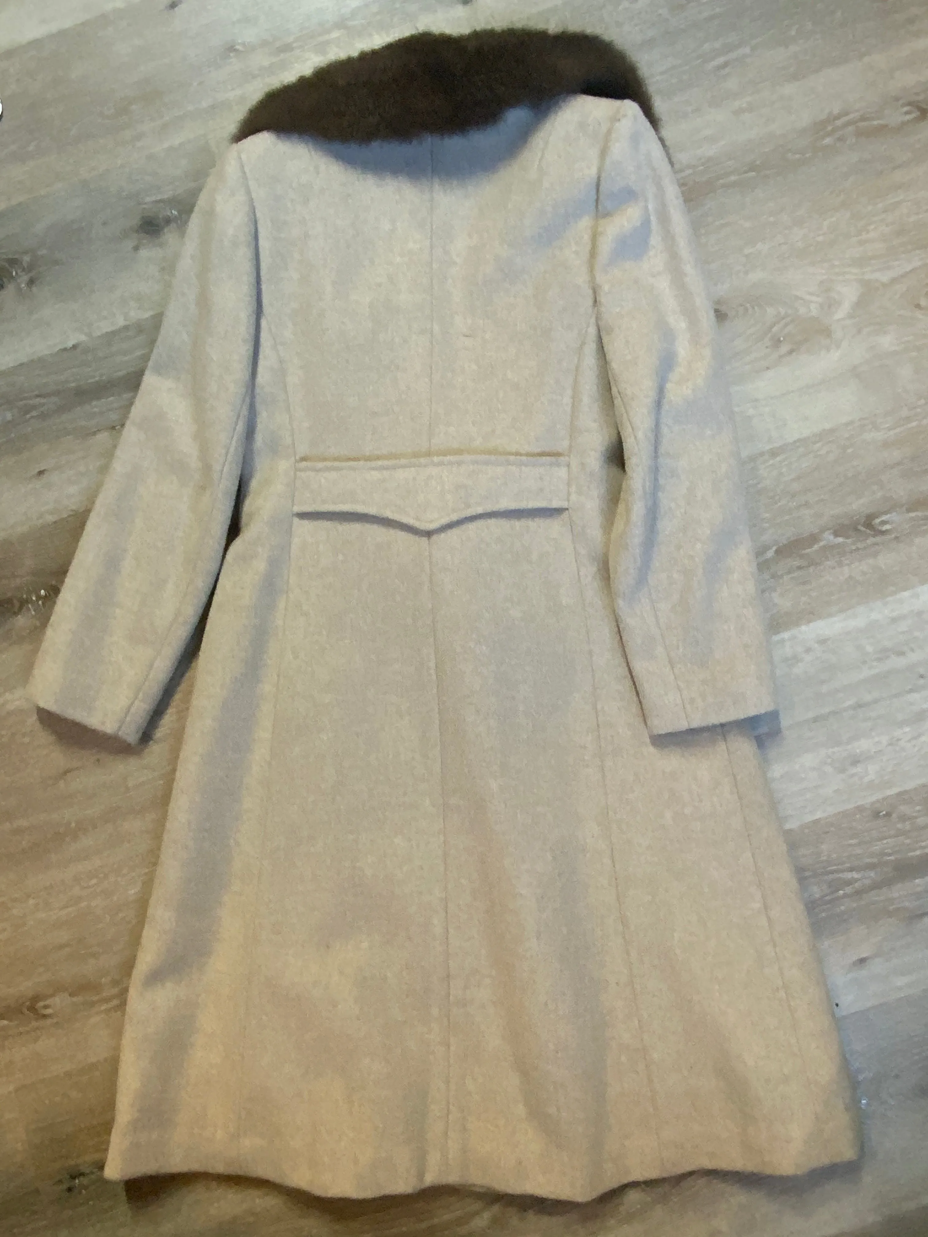 Vintage Sears The Fashion Place Beige Wool Coat