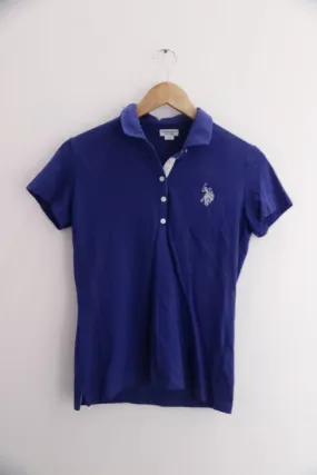 Vintage US Polo ASSN blue mens medium Polo shirt