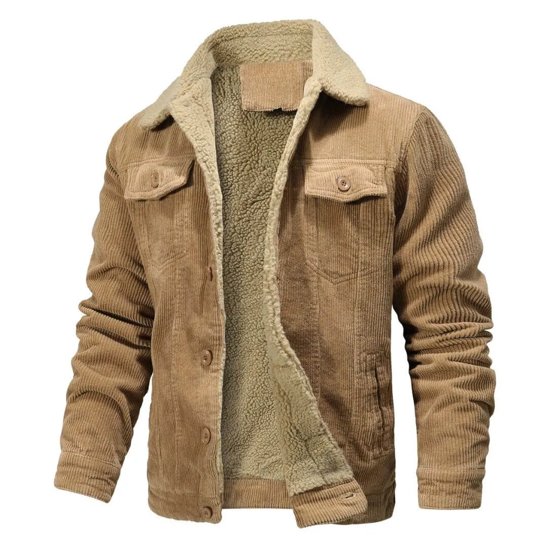 Warm Sherpa-Lined Bomber Jacket