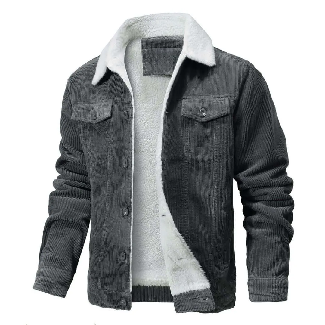 Warm Sherpa-Lined Bomber Jacket