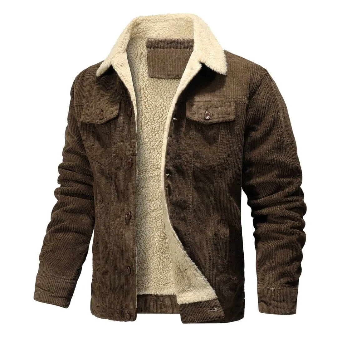 Warm Sherpa-Lined Bomber Jacket