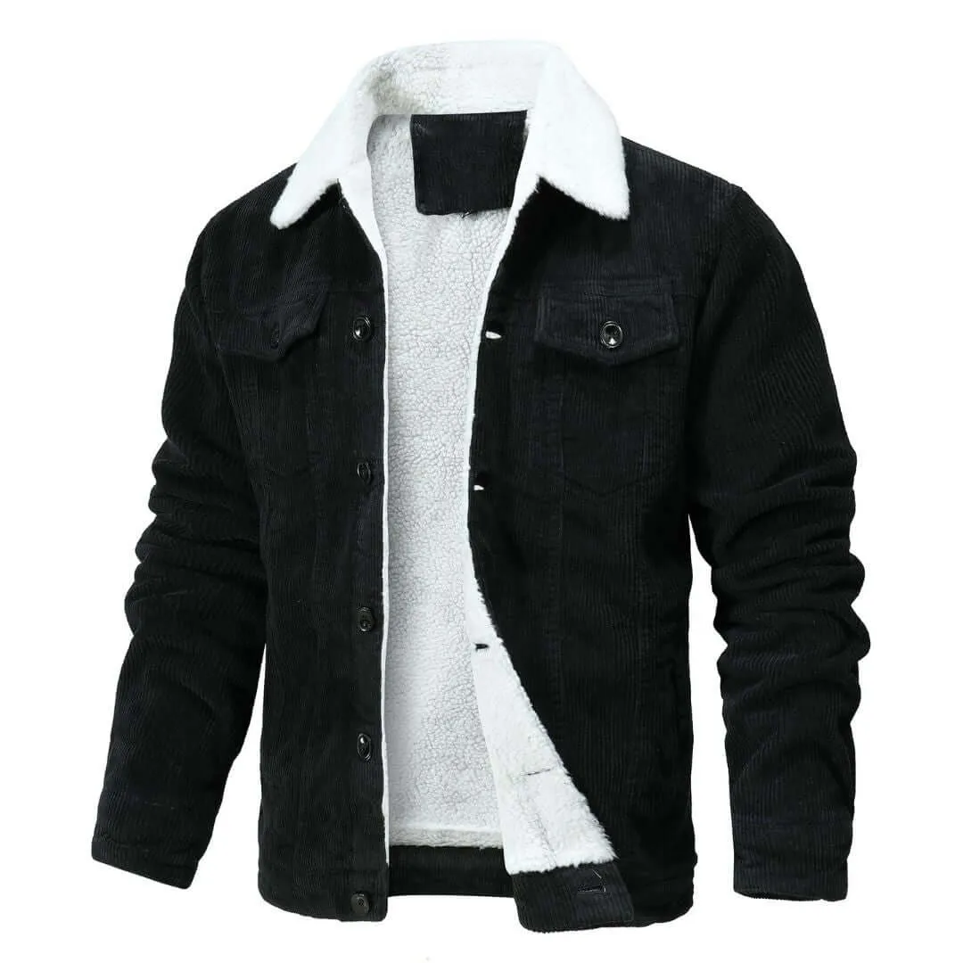 Warm Sherpa-Lined Bomber Jacket