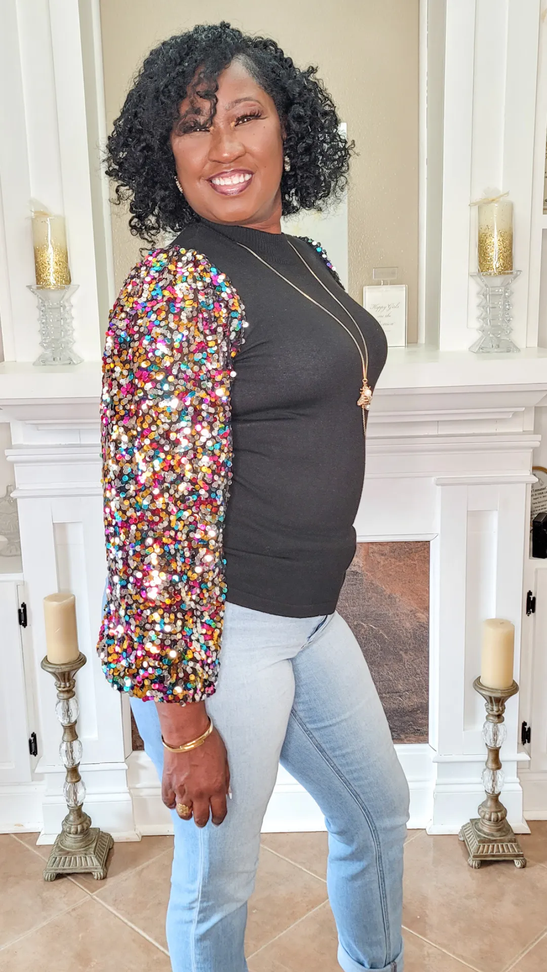 We Love to Sparkle Women Knit Top