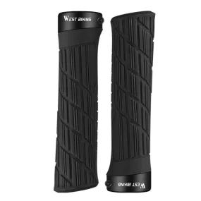 WEST BIKING Bicycle Anti-Skid And Shock-Absorbing Comfortable Grip Cover(Black)