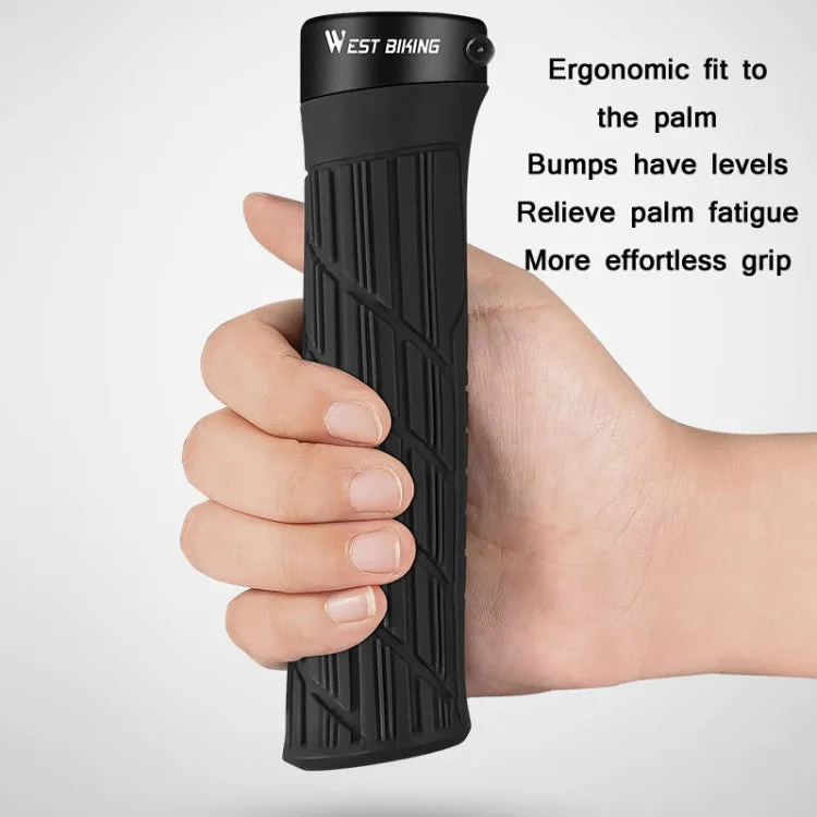 WEST BIKING Bicycle Anti-Skid And Shock-Absorbing Comfortable Grip Cover(Ink)