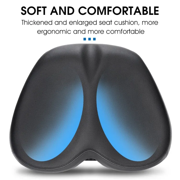 WEST BIKING Bicycle Widened And Comfortable Shock Absorbing Saddle(Black Blue)