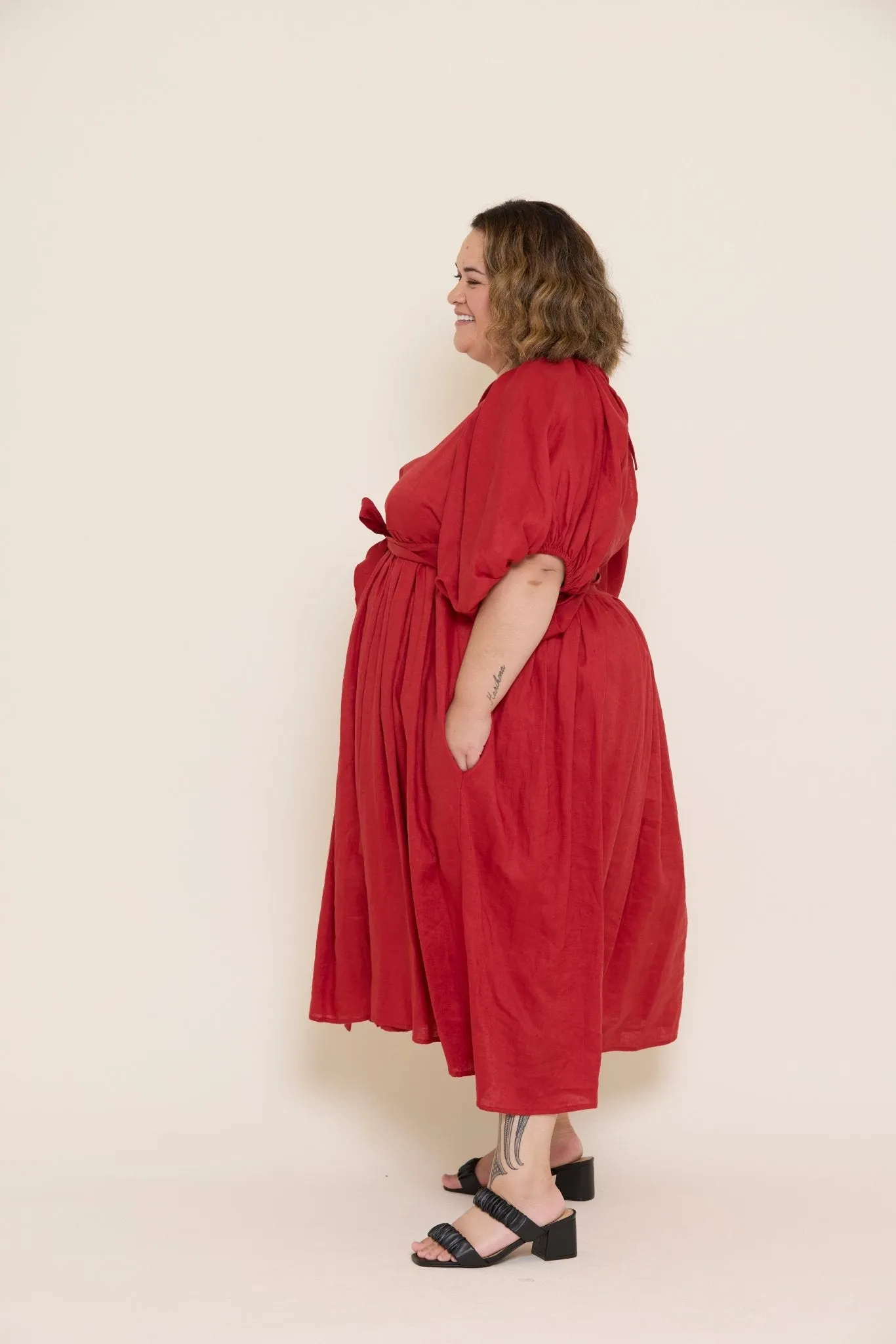 Willow Dress Crimson - Size 24