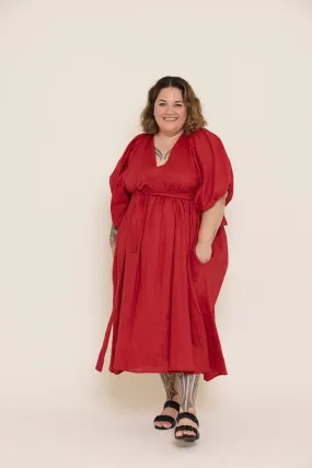 Willow Dress Crimson - Size 24