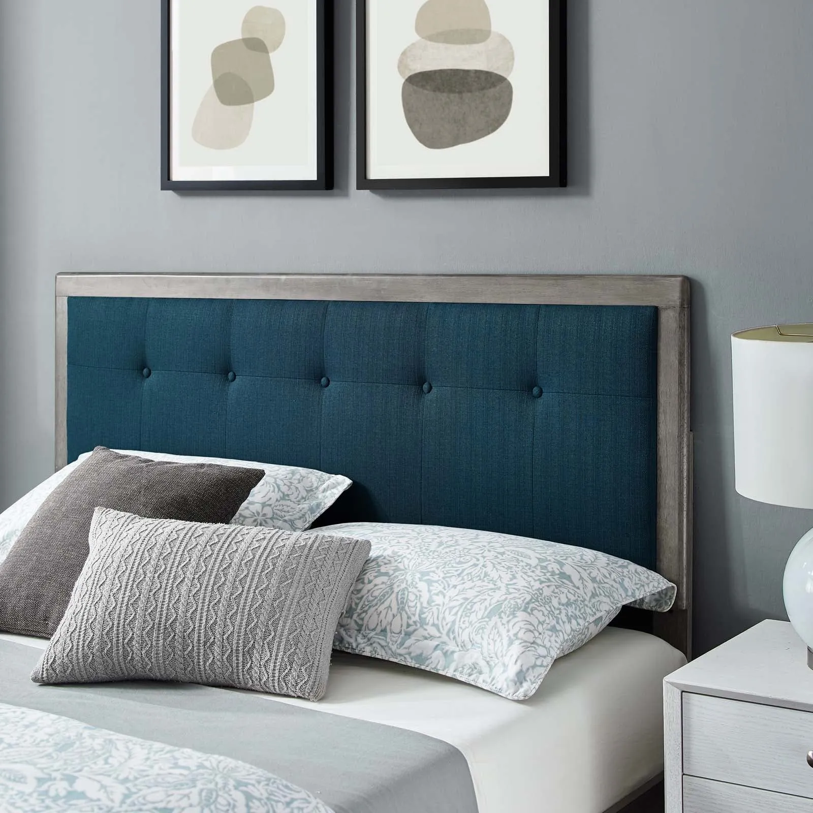 Willow Wood Platform Bed With Splayed Legs