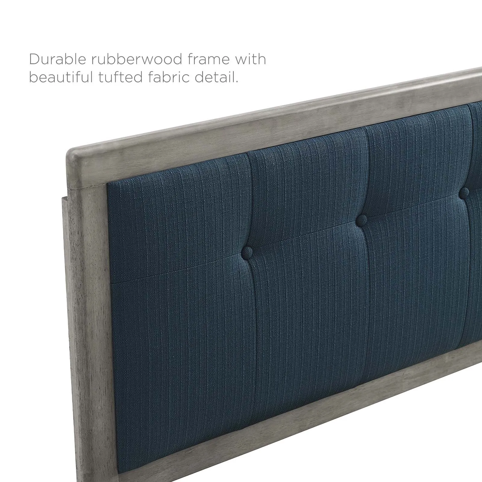 Willow Wood Platform Bed With Splayed Legs