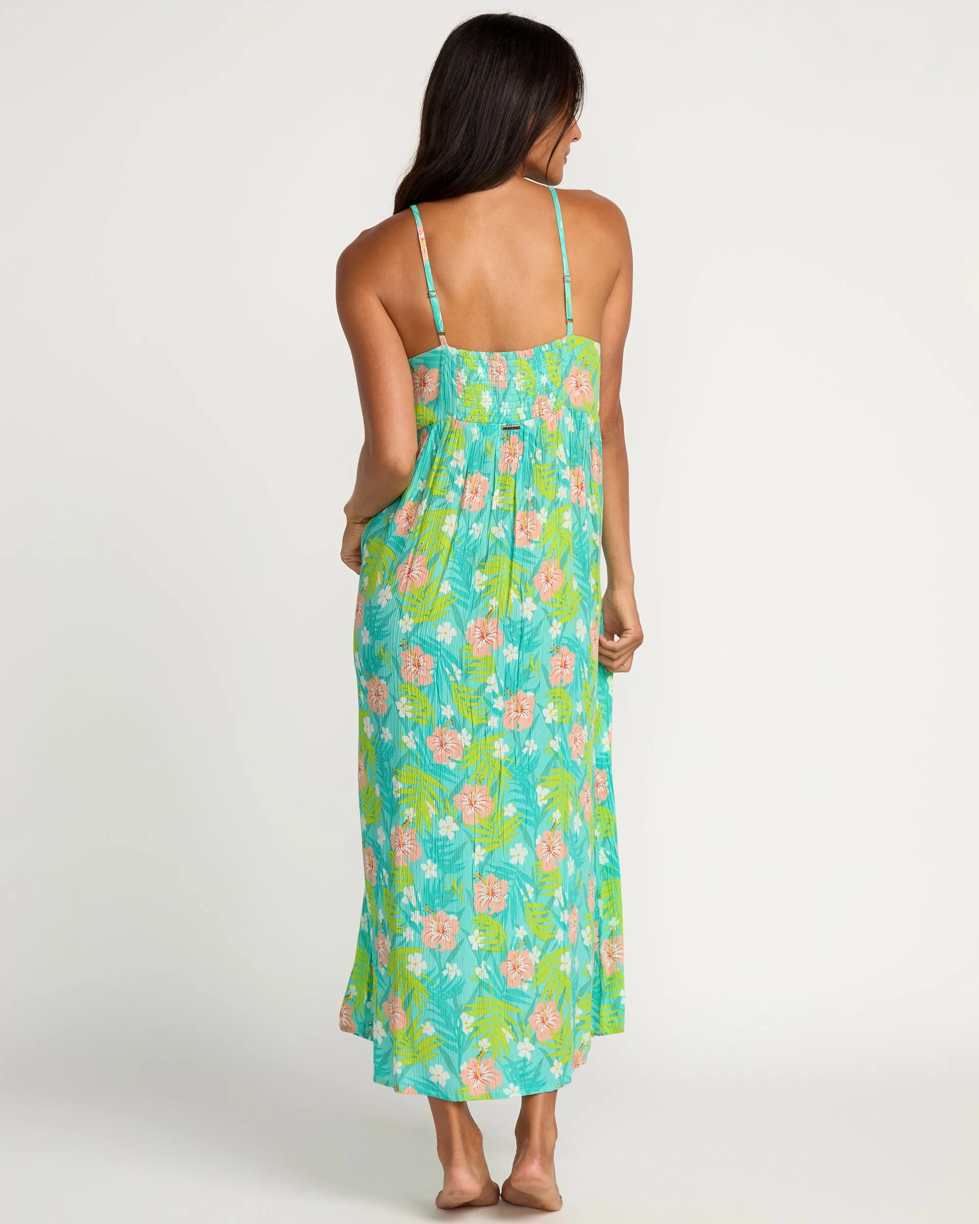 Womens Island In Da Sun Midi Dress - Barrier Reef