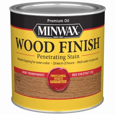 Wood Finish Semi-Transparent QUART - RED CHESTNUT