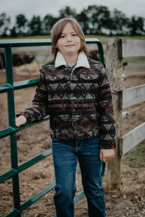 Wrangler Boys Jacquard Sherpa Jacket (XS, S, M Only)