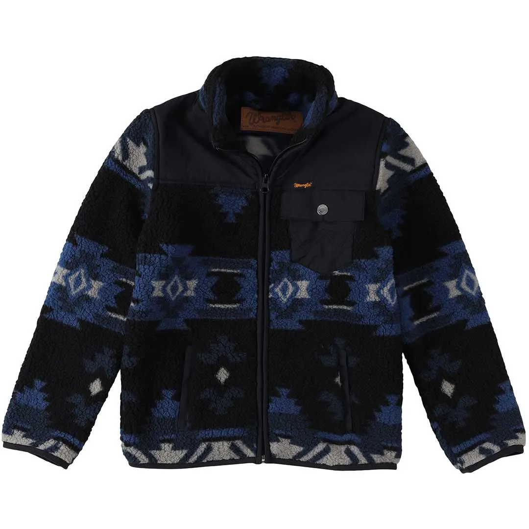 Wrangler Boys' Ripstop Sherpa Full Zip Jacket