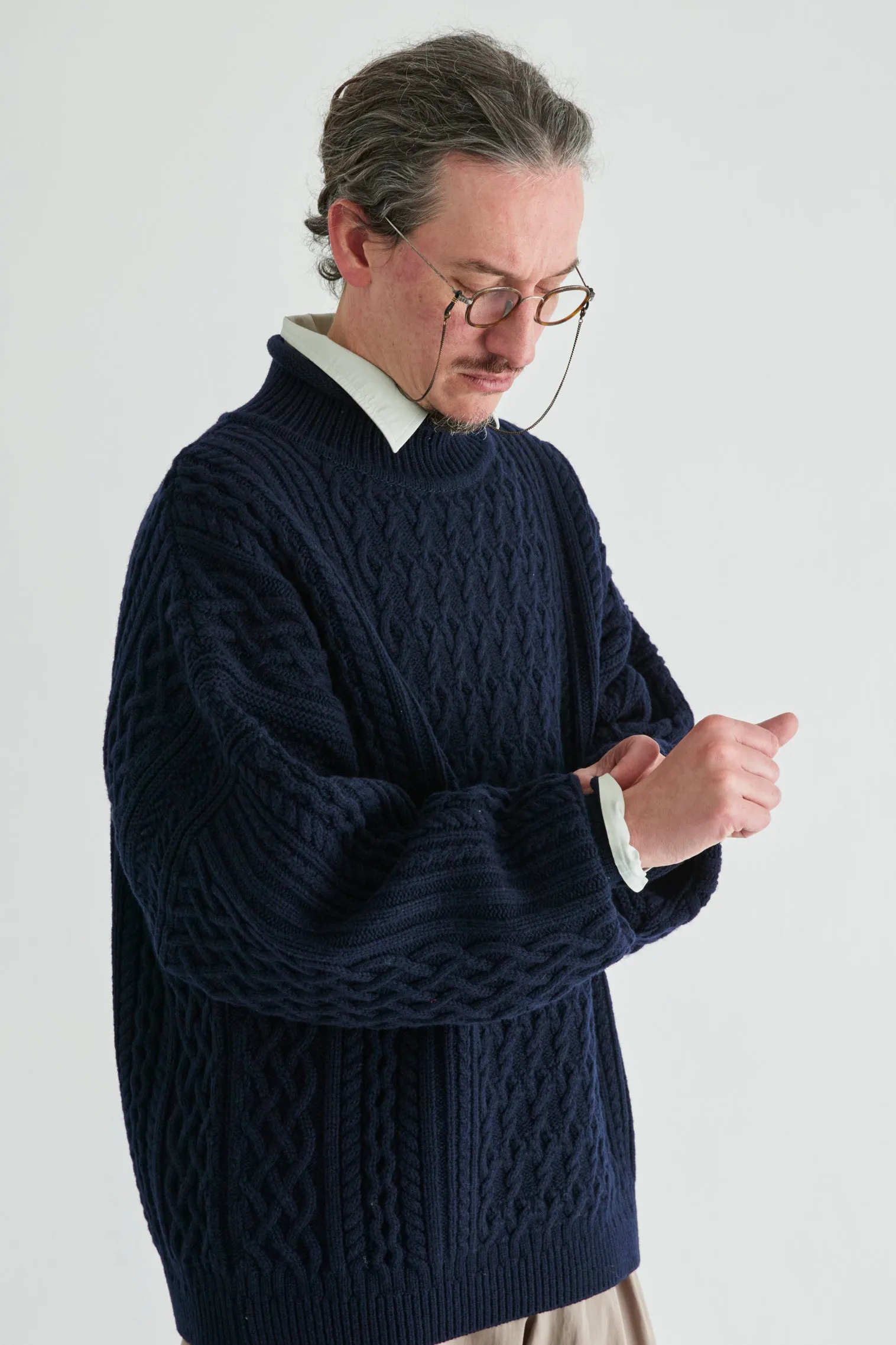 YSK-23AW-KN12 BANKA CURL HIGH NECK KNIT