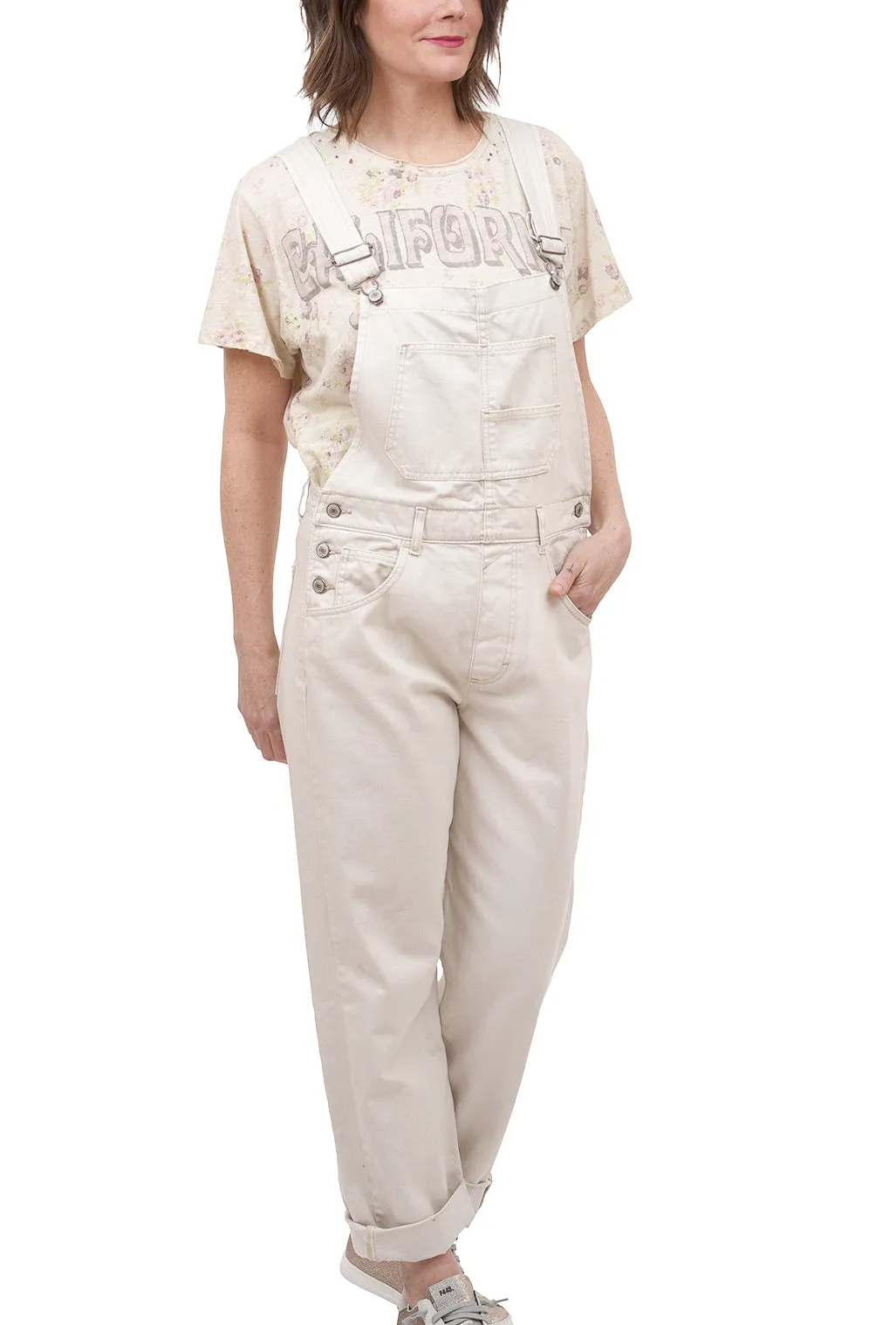 Ziggy Denim Overall, Parchment