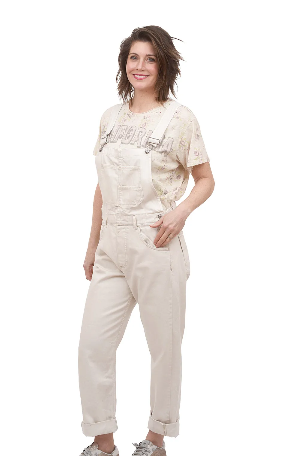 Ziggy Denim Overall, Parchment