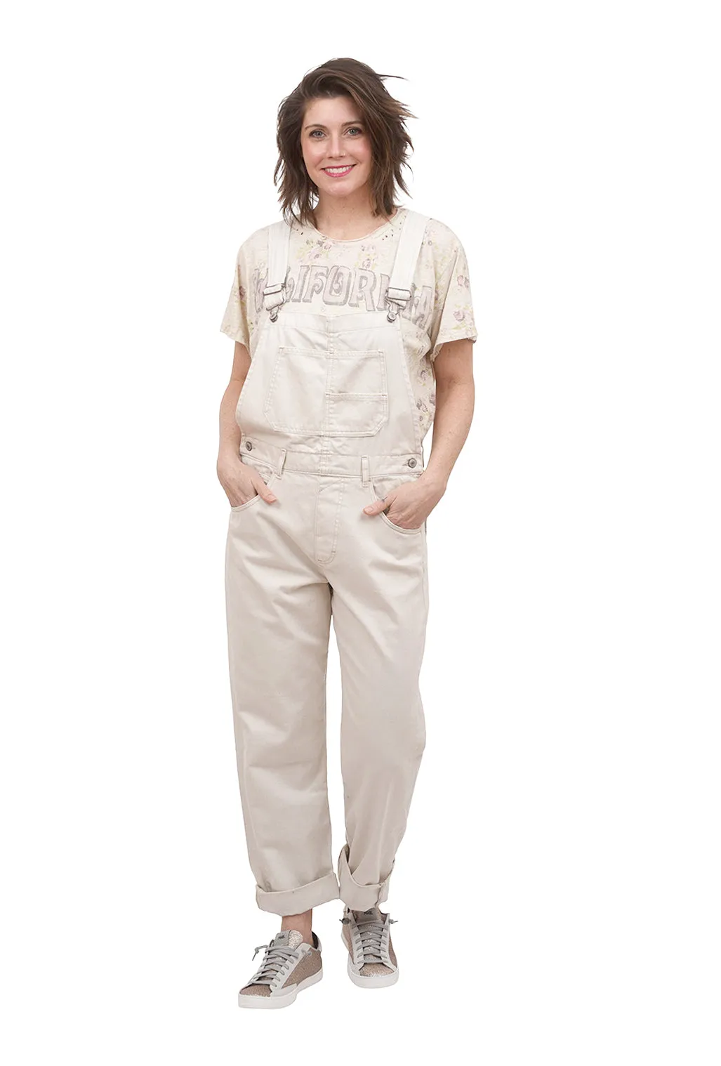 Ziggy Denim Overall, Parchment